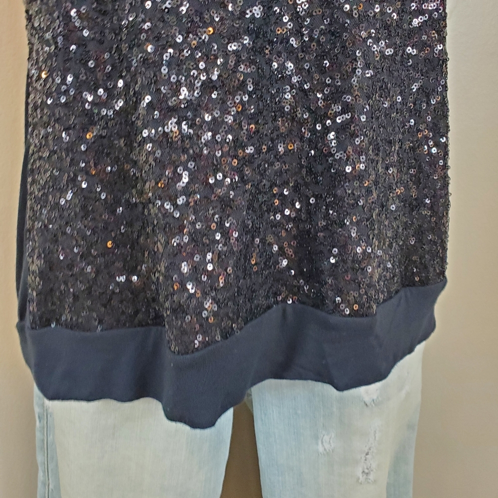 Express Sequin Braided Racerback Tank - Picture 3 of 8